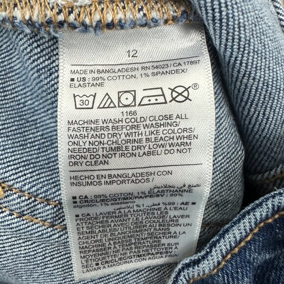 Old Navy High Rise OG Loose Women's size 12 Dark Blue Denim Jeans - Picture 4 of 5